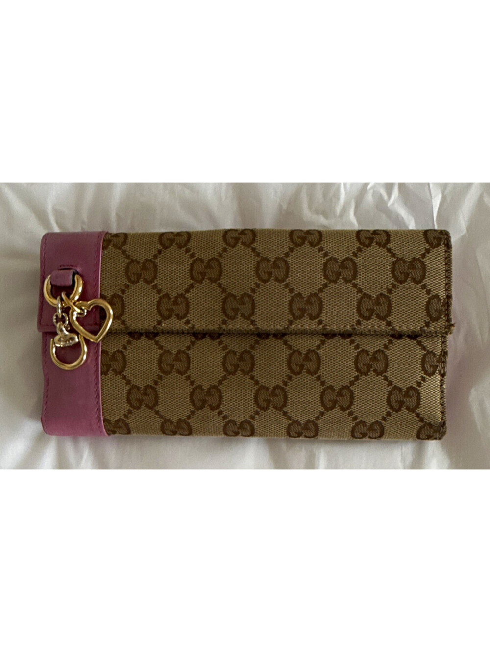 Gucci Women’s GG canvas long continental wallet